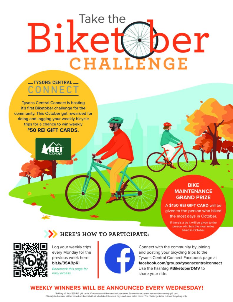 Go By Bike to Win Prizes During Biketober - Tysons Central Connect